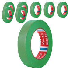 iQIHAN Dada 彩色遮蔽膠帶綠色 25 mm x 20 m, 8個