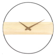 iINDOORS 英倫家居 設計時鐘 43 x 43 x 5cm 2.2kg, 淺木胡桃