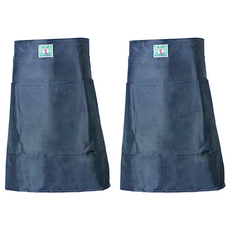 永潔 三口半圍裙 顏色隨機 半身設計 輕巧方便 工作圍裙, 2入