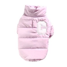 SassyDog 韓風 C字外套 防潑水 14號, 粉色, 1件