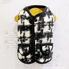 SassyDog 馬甲外套 可雙面穿, 千鳥紋, 1件