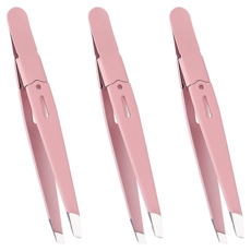 바코젤 修眉美容夾 鑷子, 粉紅色, 3個