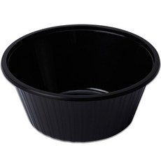 日常生活中式麵條容器大號 1900 毫升黑色蓋子單獨出售, 1個, 100個