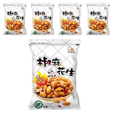 味覺生機 椒麻花生, 濃郁的椒麻香味 頂級大紅袍辣椒及花椒 素食, 160g, 5包