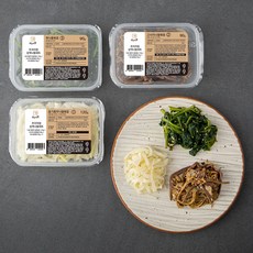 남도애꽃 프리미엄 삼색나물 3종 세트, 1세트