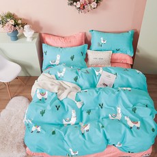 LoveCity 寢城之戀 200織100%純棉兩用被床包4件組