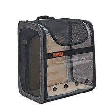 DOG-i 狗狗可擴展透明外出後揹包, 灰色