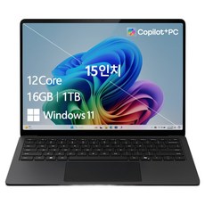 마이크로소프트 2024 서피스 랩탑 15 스냅드래곤 X 엘리트, 블랙, 1TB, 16GB, WIN11 Home, ZYT-00046