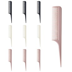 ELLE PARIS 미니 꼬리빗 10p 세트, 1세트, 혼합색상