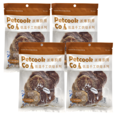 PETCOOK 派庫廚房 低溫手工烘焙系列 寵物零食 牛肉吉士餅, 75g, 4包