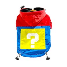 SassyDog 衝鋒衣外套 問號風, 紅色, 1件