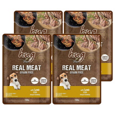 hug 哈格 Plus 無穀主食狗餐包 澳洲配方 完整均衡 不含防腐劑, 羊肉, 100g, 4包