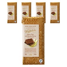 Whittaker's Nelson Pear麥蘆卡蜂蜜牛奶巧克力, 100g, 5塊