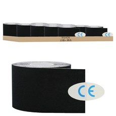 RISHON 運動肌肉貼布 棉布材質寬2.5cm長500cm黑色, 10個, 1組