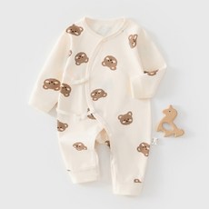 스타도어 신생아용 큐트 패턴 배냇 데일리 우주복