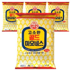 오뚜기 고소한 골드 마요네즈, 3kg, 4개