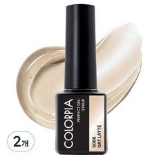 Colorpia 一步式糖漿凝膠指甲油, 2個, S068 燕麥拿鐵, 6g