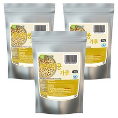 長明食品 炒鷹嘴豆粉, 3包, 1kg