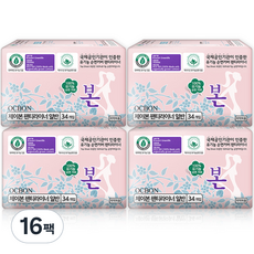 OCBON 本恩 護墊, 一般型(15.5cm), 34片, 16包