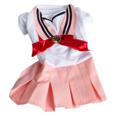 QIDINA 日系變身美少女水手寵物服, 1件, 粉色