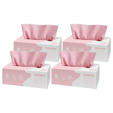 抽取式一次性乾濕兩用抹布 顏色隨機, 20張, 4盒