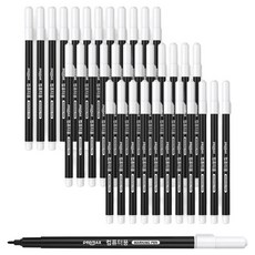 펜맥스 단면 컴퓨터용 사인펜 검정, 혼합색상, 36개