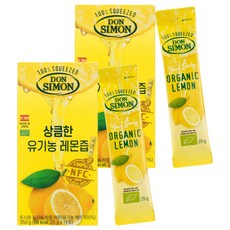 돈시몬 유기농 착즙 레몬즙, 25g, 28개