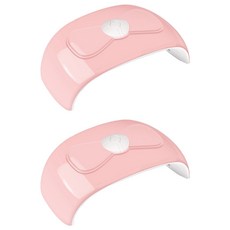 54W 蝴蝶結凝膠美甲燈, 粉紅色, 2個