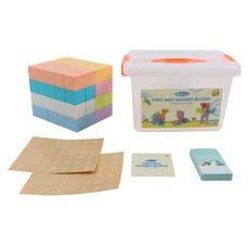 PAPASTOY bable puary Firstmag 磁力積木套裝 80件, 1套, 混合顏色