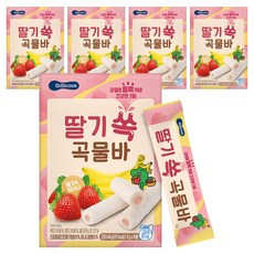 베베쿡 딸기 쏙 곡물바, 딸기맛, 40g, 5개