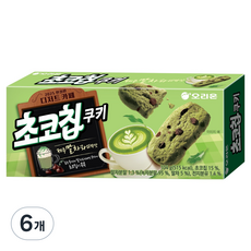 오리온 초코칩쿠키 말차라떼맛, 6개, 104g