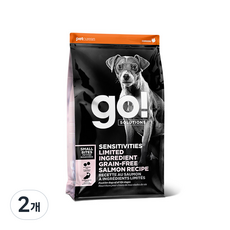 go 전연령 강아지 솔루션 LID 스몰브리드 연어 레시피 건식사료, 피부/피모, 2kg, 2개 피부/피모, 2kg, 2개