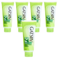 GATSBy 保濕型刮鬍凝膠, 205g, 5個