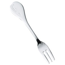 SALUS 佐藤金屬 海洋動物系列 餐具, 鯨魚叉, 銀色, 1支