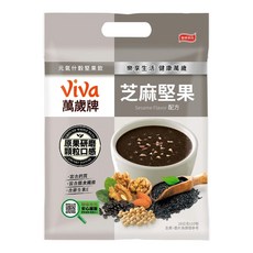 ViVa 萬歲牌 元氣什穀堅果飲 芝麻堅果口味 原果研磨 顆粒口感, 28g, 12包, 1袋