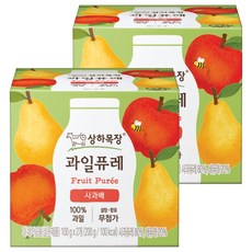 상하목장 과일퓨레, 사과배, 200g, 2개