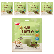 Casa 卡薩 高纖抹茶豆奶 10包, 200g, 5袋
