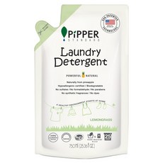 PiPPER STANDARD 沛柏 發酵洗衣精補充包 檸檬草香, 1包, 750ml