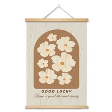 INART 牆面裝飾布藝海報 實木邊框, 2號