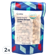 주오 더주오 반려동물 동결건조 트릿 대용량 간식, 120g, 2개, 닭가슴살