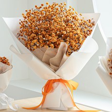 COCODOR 珂珂朵爾 永不凋謝鮮花 永生滿天星花束 大尺寸, 橘色