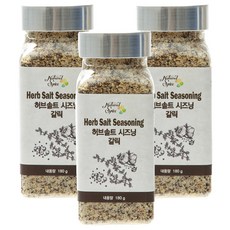 내츄럴스파이스 허브솔트시즈닝 갈릭, 180g, 3개