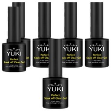 YUKI 完美可卸式透明凝膠, 單一顏色, 10g, 6個