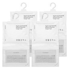 생활공작소 제습제 옷걸이형 점보형 본품, 400g, 4개