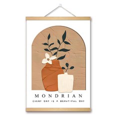 INART 牆面裝飾布藝海報 實木邊框, 23號