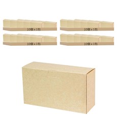 無印牛皮掀蓋卡榫盒 10個, B4-04, 4包