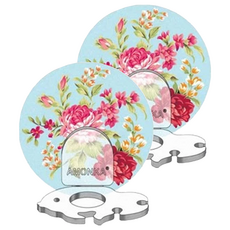 AMONKA 可利鍋 3R 神奇無痕掛勾 金魚造型牙刷架, 藍色, 2個