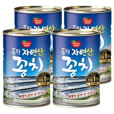 동원 자연산 꽁치, 400g, 4개
