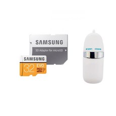 삼성전자 마이크로 SD EVO + SD어댑터 + USB리더기, 32GB, 1개
