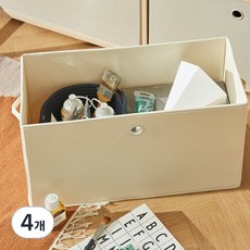 HANSSEM Sampoli 寬型收納籃, Cream, 4個